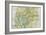 Panama Canal Zone Map, 1913 - north Diagonally Left-null-Framed Giclee Print