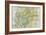 Panama Canal Zone Map, 1913 - north Diagonally Left-null-Framed Giclee Print