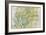 Panama Canal Zone Map, 1913 - north Diagonally Left-null-Framed Giclee Print