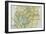 Panama Canal Zone Map, 1913 - north Diagonally Left-null-Framed Giclee Print