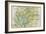 Panama Canal Zone Map, 1913 - north Diagonally Left-null-Framed Giclee Print