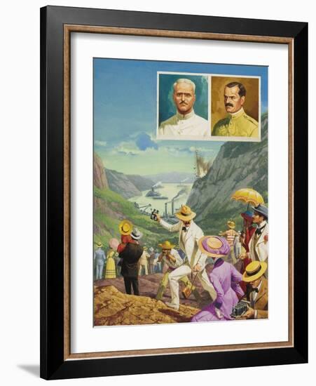 Panama Canal-Severino Baraldi-Framed Giclee Print