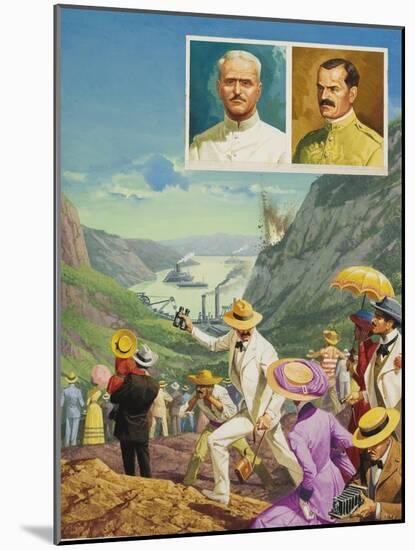 Panama Canal-Severino Baraldi-Mounted Giclee Print