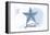Panama City, Florida - Starfish - Blue - Coastal Icon-Lantern Press-Framed Stretched Canvas
