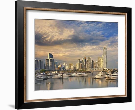 Panama City Skyline.-Jon Hicks-Framed Photographic Print