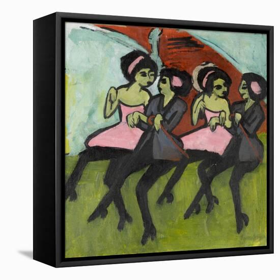 Panama Dancers, 1910-1911-Ernst Ludwig Kirchner-Framed Premier Image Canvas