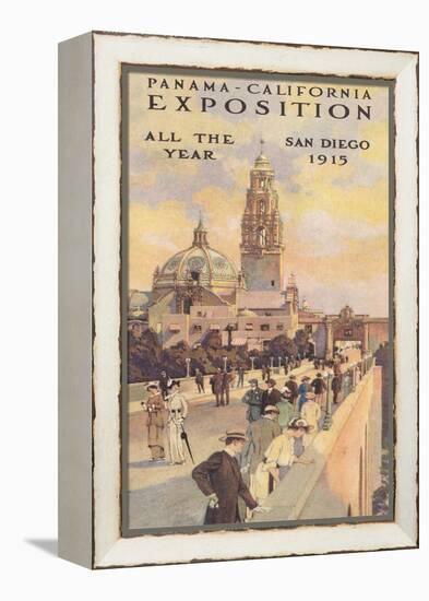 Panama Exposition Poster, San Diego, California-null-Framed Stretched Canvas