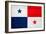 Panama Flag Design with Wood Patterning - Flags of the World Series-Philippe Hugonnard-Framed Art Print