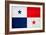 Panama Flag Design with Wood Patterning - Flags of the World Series-Philippe Hugonnard-Framed Art Print