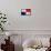 Panama Flag Design with Wood Patterning - Flags of the World Series-Philippe Hugonnard-Framed Stretched Canvas displayed on a wall