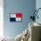 Panama Flag Design with Wood Patterning - Flags of the World Series-Philippe Hugonnard-Framed Stretched Canvas displayed on a wall