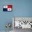 Panama Flag Design with Wood Patterning - Flags of the World Series-Philippe Hugonnard-Framed Stretched Canvas displayed on a wall