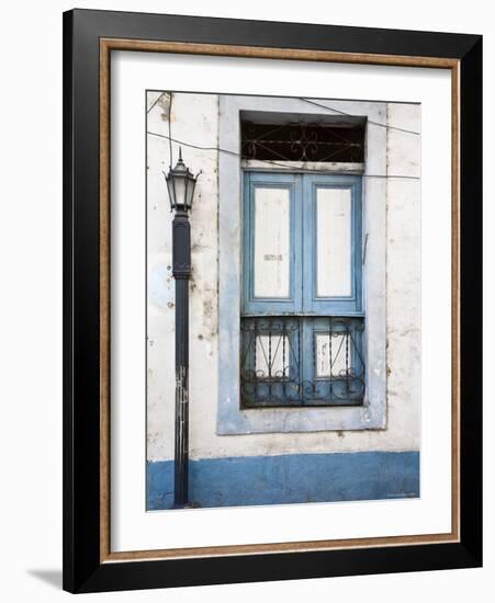 Panama, Panama City, Casco Viejo, Lamp-Post by Blue Window-Jane Sweeney-Framed Photographic Print