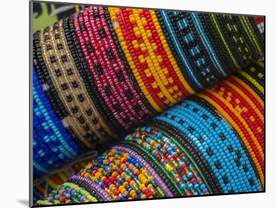 Panama, San Blas Islands, beaded bracelets for sale.-Merrill Images-Mounted Photographic Print