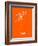 Panama Street Map Orange-NaxArt-Framed Premium Giclee Print