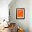 Panama Street Map Orange-NaxArt-Framed Premium Giclee Print displayed on a wall