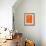 Panama Street Map Orange-NaxArt-Framed Premium Giclee Print displayed on a wall