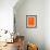 Panama Street Map Orange-NaxArt-Framed Art Print displayed on a wall