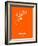 Panama Street Map Orange-NaxArt-Framed Art Print