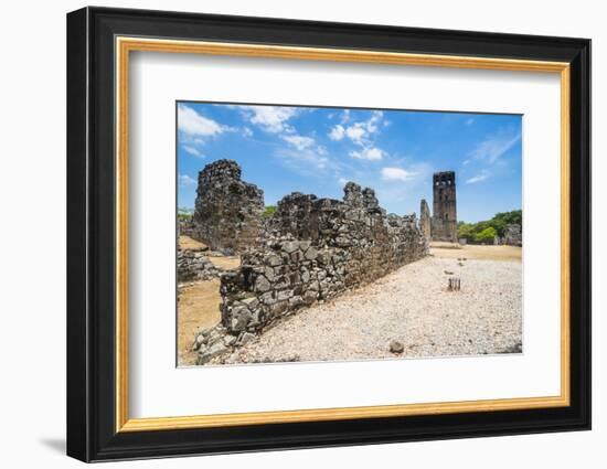 Panama Viejo, the remains of Old Panama, UNESCO World Heritage Site, Panama City, Panama, Central A-Michael Runkel-Framed Photographic Print