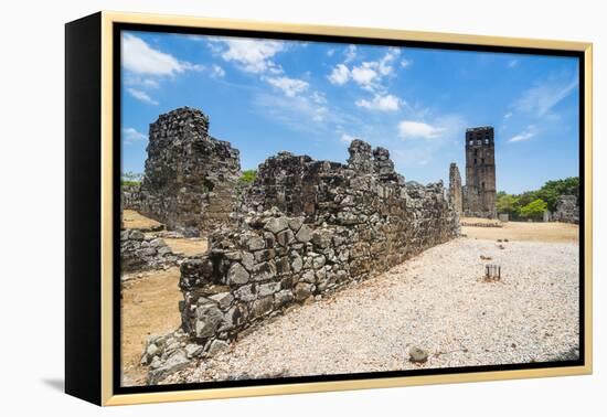 Panama Viejo, the remains of Old Panama, UNESCO World Heritage Site, Panama City, Panama, Central A-Michael Runkel-Framed Premier Image Canvas