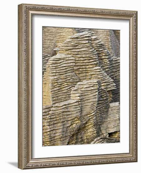 Pancake Rocks on South Island-Michele Westmorland-Framed Photographic Print