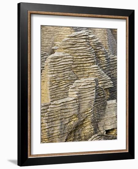 Pancake Rocks on South Island-Michele Westmorland-Framed Photographic Print