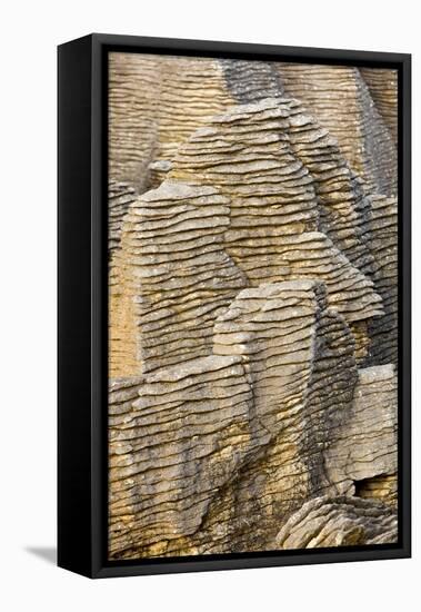 Pancake Rocks on South Island-Michele Westmorland-Framed Premier Image Canvas