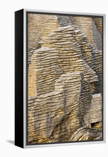 Pancake Rocks on South Island-Michele Westmorland-Framed Premier Image Canvas