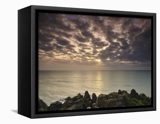 Pancake Rocks, Paparoa National Park, Punakaiki, West Coast, South Island, New Zealand, Pacific-Jochen Schlenker-Framed Premier Image Canvas