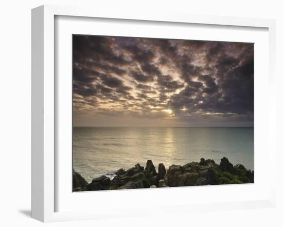 Pancake Rocks, Paparoa National Park, Punakaiki, West Coast, South Island, New Zealand, Pacific-Jochen Schlenker-Framed Photographic Print