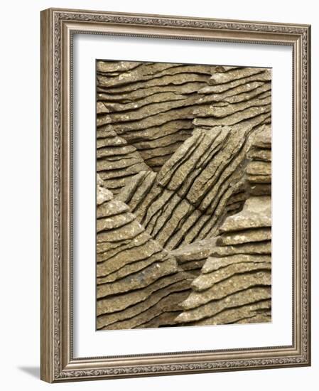 Pancake Rocks, Punakaiki, Paparoa National Park, West Coast, South Island, New Zealand-David Wall-Framed Photographic Print