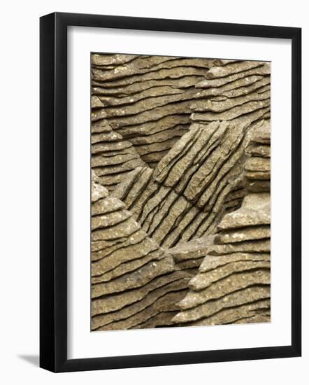 Pancake Rocks, Punakaiki, Paparoa National Park, West Coast, South Island, New Zealand-David Wall-Framed Photographic Print
