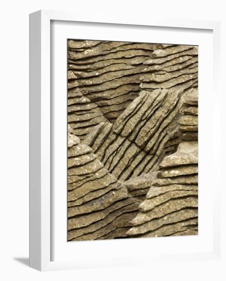 Pancake Rocks, Punakaiki, Paparoa National Park, West Coast, South Island, New Zealand-David Wall-Framed Photographic Print