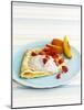 Pancakes with Fruit and Yoghurt Sauce-Gareth Morgans-Mounted Photographic Print