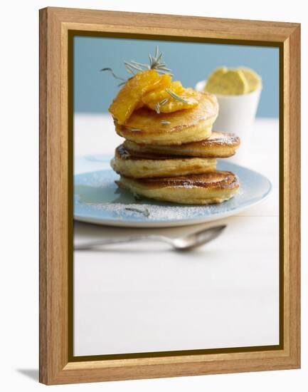 Pancakes with Orange Slices and Maple Syrup-Jan-peter Westermann-Framed Premier Image Canvas