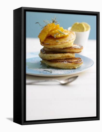 Pancakes with Orange Slices and Maple Syrup-Jan-peter Westermann-Framed Premier Image Canvas