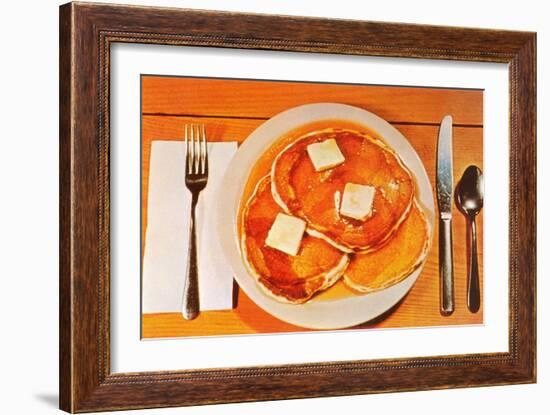 Pancakes-null-Framed Art Print