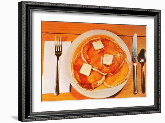 Pancakes-null-Framed Art Print