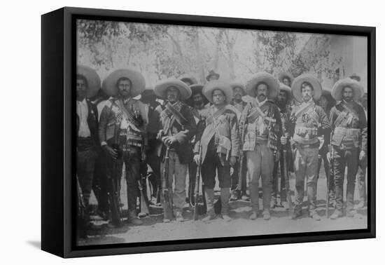 Pancho Villa and Staff-null-Framed Stretched Canvas