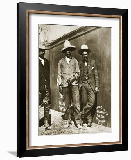 Pancho Villa and Two Rebels-null-Framed Giclee Print