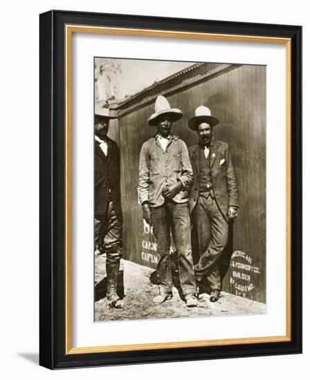 Pancho Villa and Two Rebels-null-Framed Giclee Print