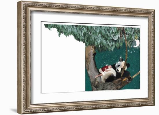 Panda And Child-Nancy Tillman-Framed Premium Giclee Print