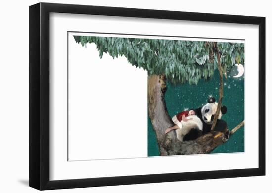 Panda And Child-Nancy Tillman-Framed Art Print