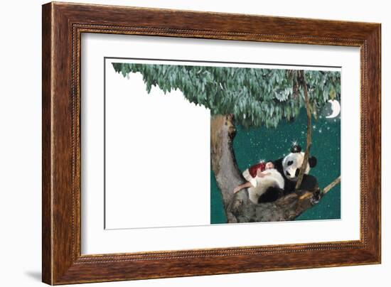 Panda And Child-Nancy Tillman-Framed Art Print