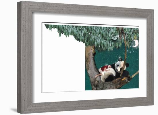 Panda And Child-Nancy Tillman-Framed Art Print