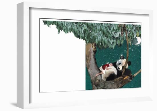 Panda And Child-Nancy Tillman-Framed Art Print