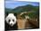Panda and Great Wall of China-Bill Bachmann-Mounted Photographic Print