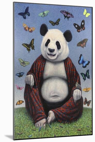 Panda Buddha-James W. Johnson-Mounted Giclee Print