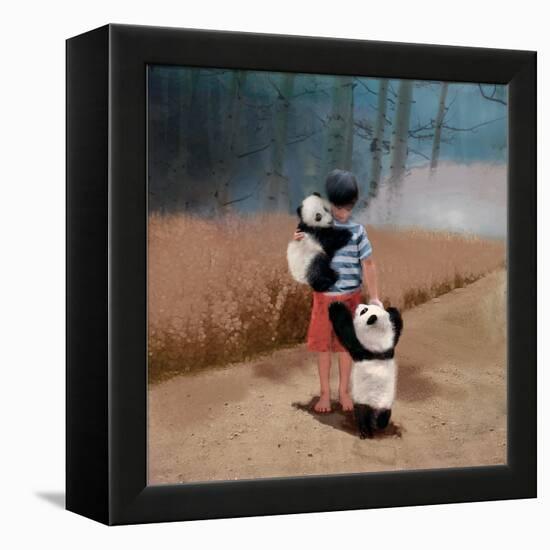 Panda Friends-Nancy Tillman-Framed Stretched Canvas